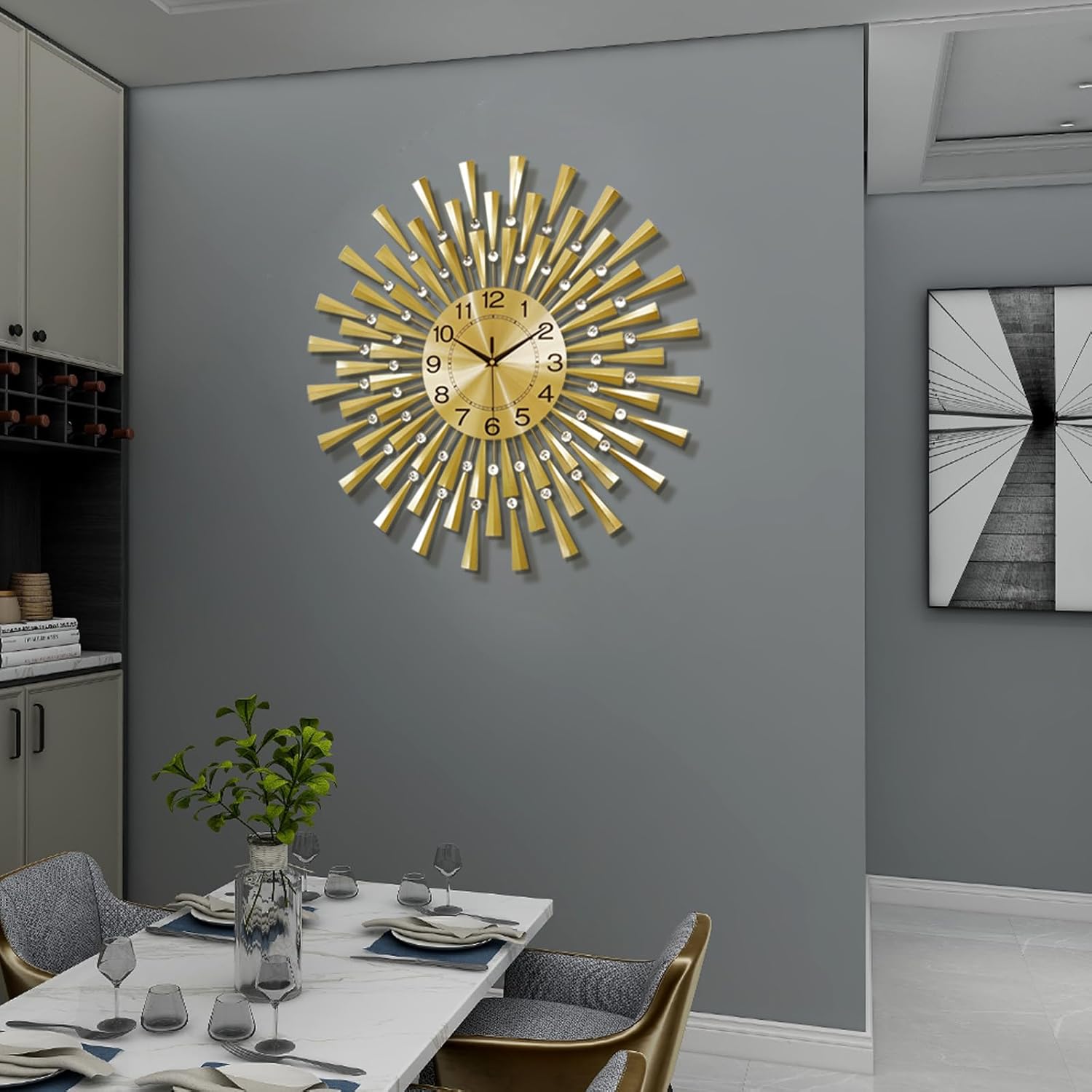 SimpluAcasa™ RESIGILAT - Ceas de perete modern 60 cm — Confort Practic Pentru Casa Ta
