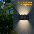 SimpluAcasa™ Set 2 lampi solare de perete cu iluminare sus si — Ambient Modern Pentru Acasă