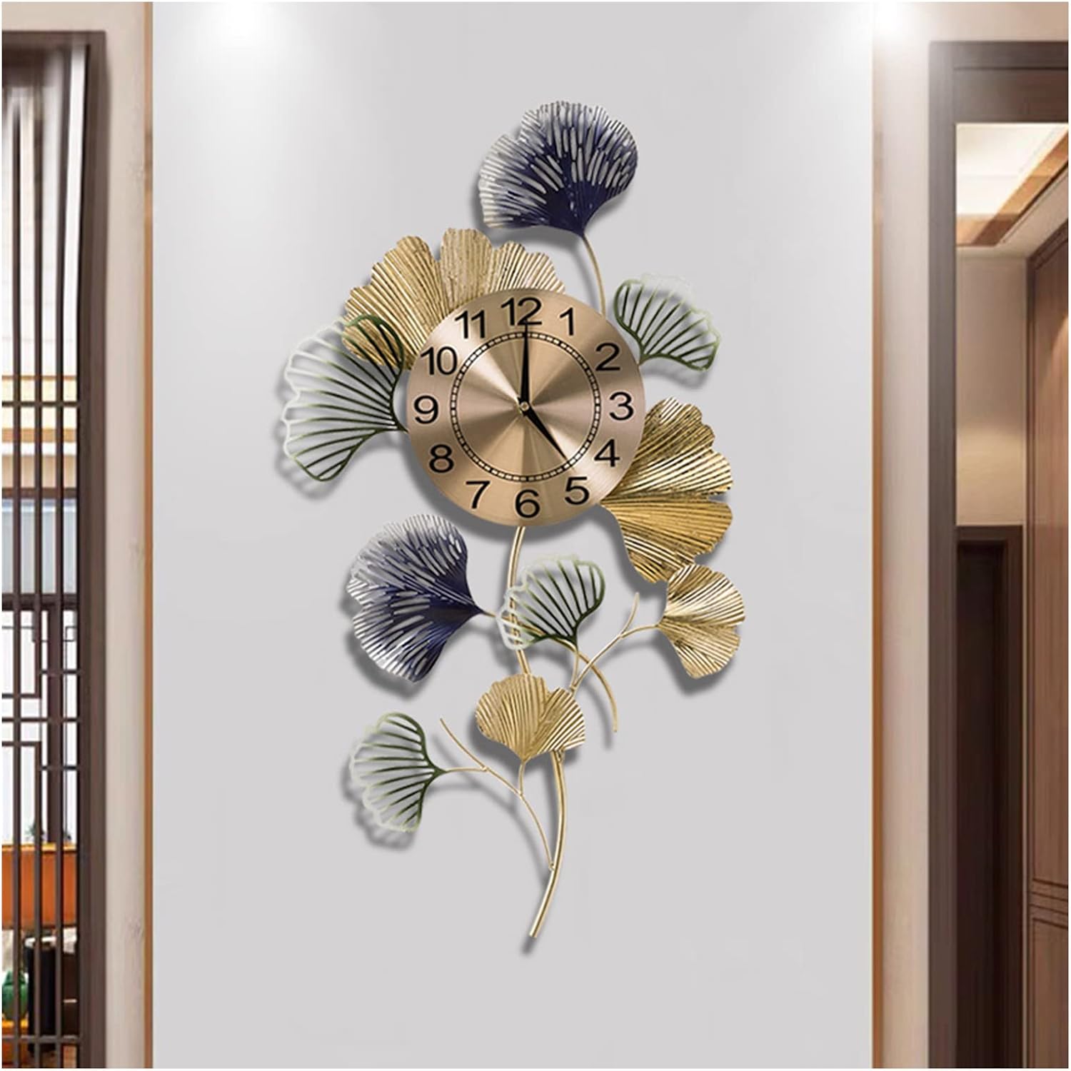 SimpluAcasa™ Ceas de perete decorativ 76 x 42 cm – design — Confort Practic Pentru Casa Ta