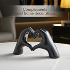 SimpluAcasa™ Decoratiune sculpturala maini in forma de inima – rasina – — Confort Practic Pentru Casa Ta