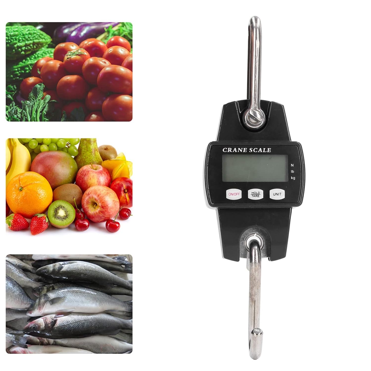 Cantar electronic de mana, compact, cu carlig, MX950, 300Kg Imagine principală a produsului