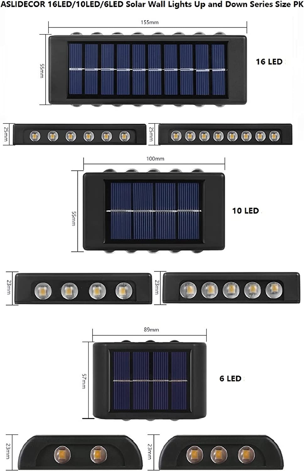 SimpluAcasa™ Set 2 lampi solare de perete cu iluminare sus si — Ambient Modern Pentru Acasă