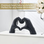 SimpluAcasa™ Decoratiune sculpturala maini in forma de inima – rasina – — Confort Practic Pentru Casa Ta