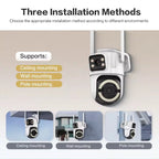 SimpluAcasa™ Camera supraveghere WiFi dual-lens 6MP cu vedere panoramica 360° — Control și Siguranță Zi de Zi