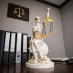 SimpluAcasa™ decorativa Lady Justice 34 cm – simbol al echilibrului si — Confort Practic Pentru Casa Ta