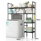 SimpluAcasa™ Raft Depozitare Masina Spalat sau Toaleta 138x106x25cm Metal — Confort Practic Pentru Casa Ta