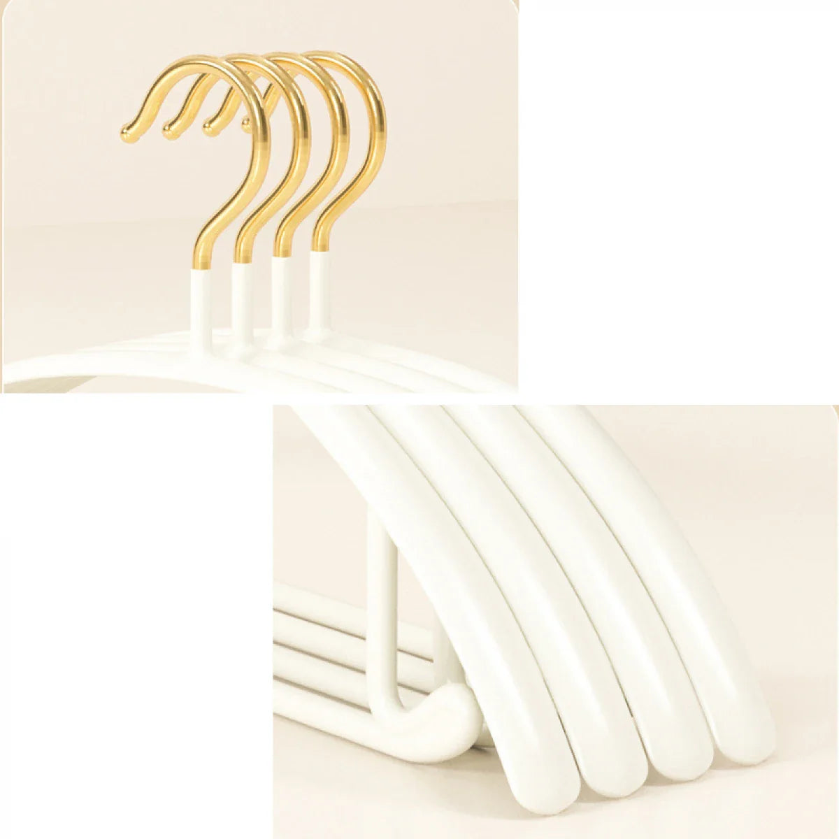 SimpluAcasa™ Set 10 umerase metalice cu  antialunecare — Confort Practic Pentru Casa Ta