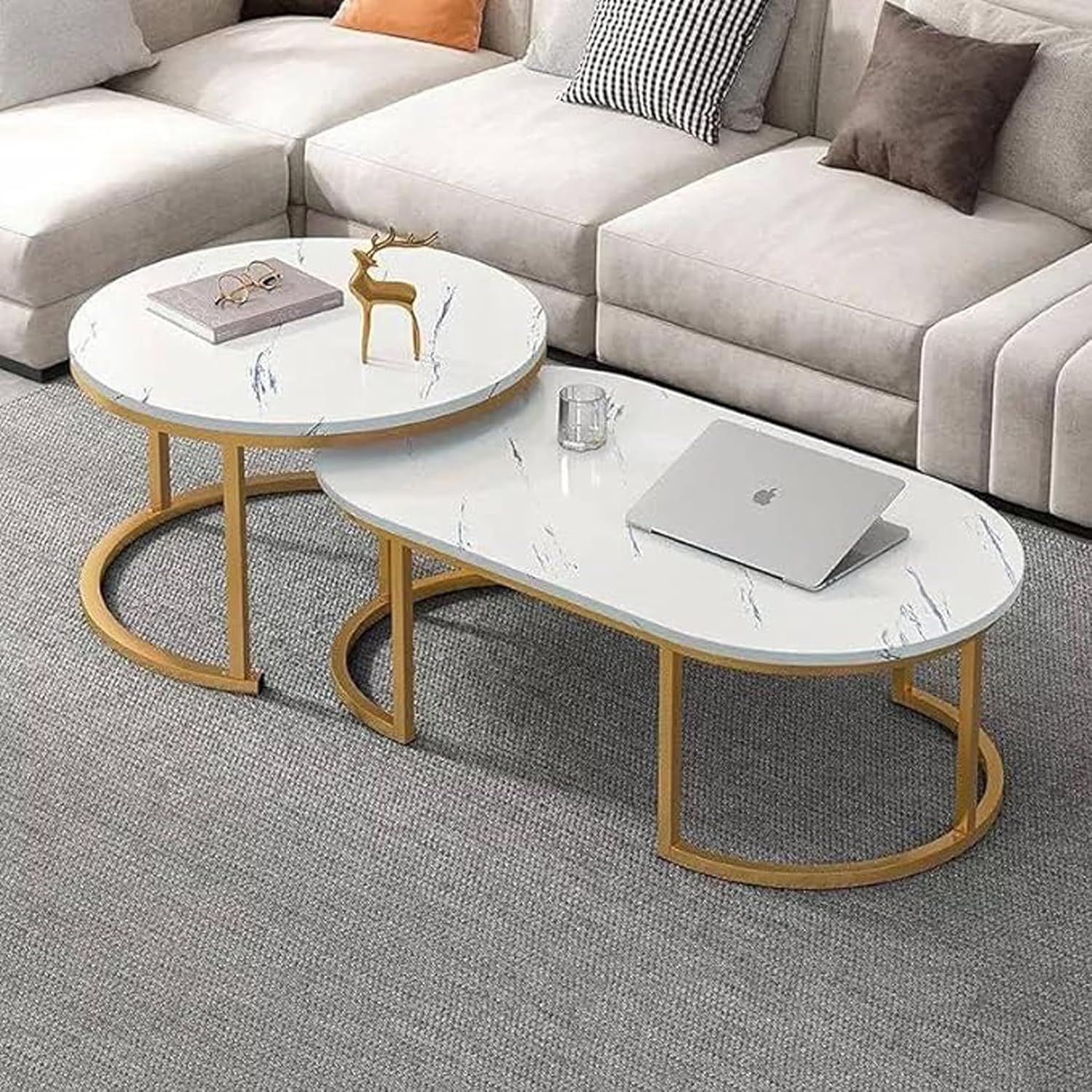 SimpluAcasa™ RESIGILAT - Set 2 Mese Cafea — Confort Practic Pentru Casa Ta