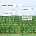 SimpluAcasa™ Panou Gard Artificial cu Frunze Ivy 3m x 1m — Lucrări Mai Simple și Eficiente