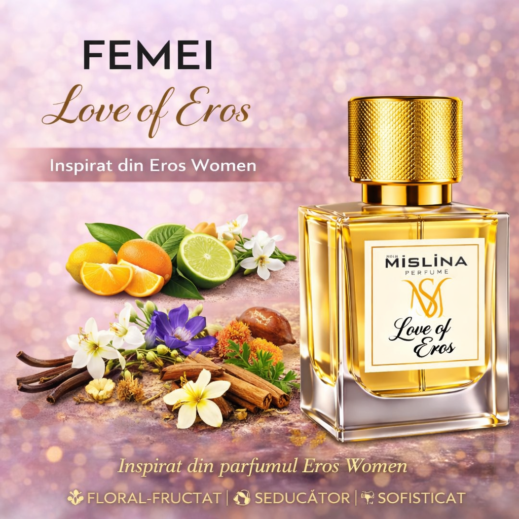 Parfum Mislina Damă Love of Eros 50ml – Inspirat din Eros Women, M025