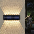 SimpluAcasa™ Set 2 lampi solare de perete cu iluminare sus si — Ambient Modern Pentru Acasă