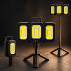SimpluAcasa™ Lampa solara pliabila 3 panouri cu trepied reglabil 84cm si — Ambient Modern Pentru Acasă