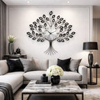 SimpluAcasa™ Ceas decorativ de perete mecanism silentios 66 x 56 cm — Confort Practic Pentru Casa Ta