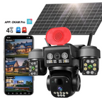 SimpluAcasa™ Camera Video PTZ 4G 12MP Alimentare Solara IP66 Vedere 355 — Control și Siguranță Zi de Zi