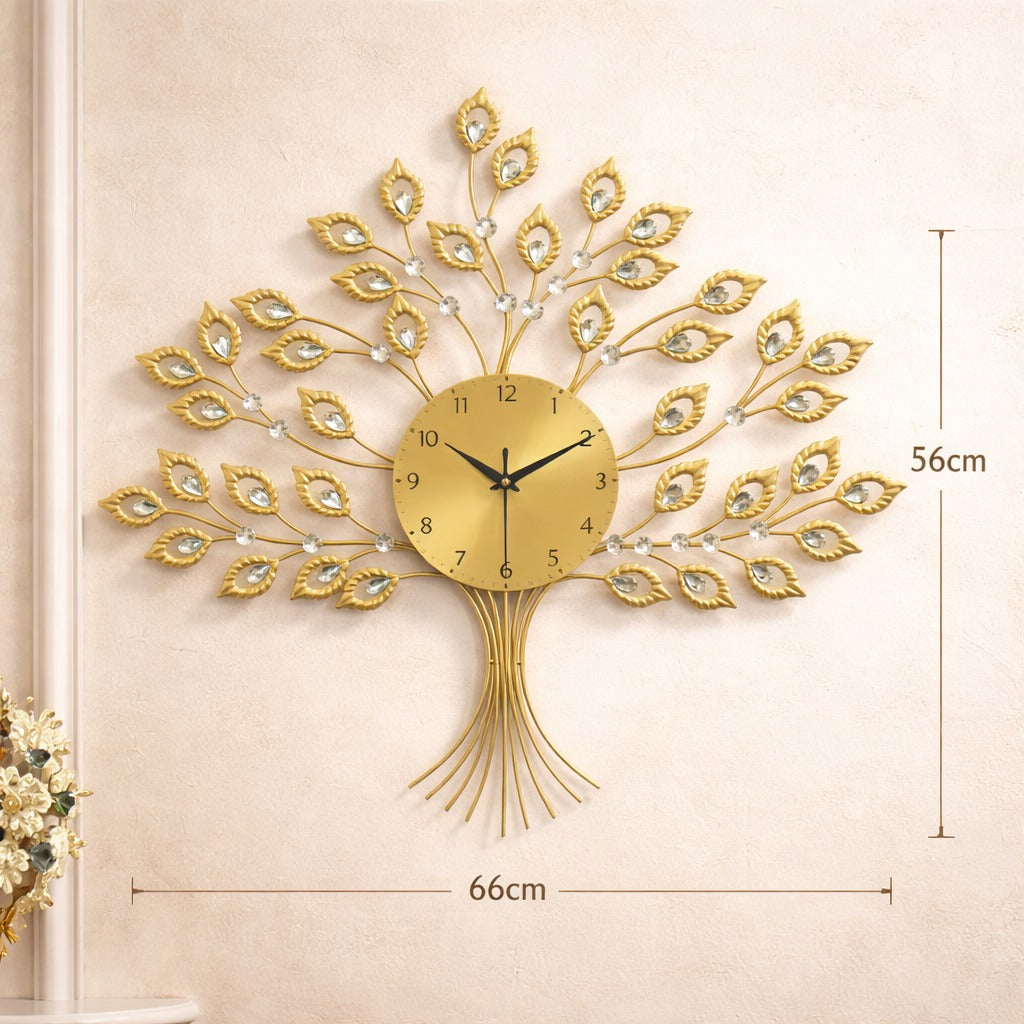 SimpluAcasa™ Ceas decorativ de perete mecanism silentios 66 x 56 cm — Confort Practic Pentru Casa Ta