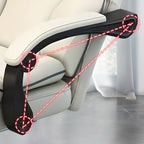 SimpluAcasa™ Scaun Ergonomic Directorial cu Suport Picioare Rabatabil Piele Ecologica — Confort Practic Pentru Casa Ta