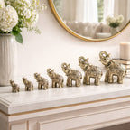 SimpluAcasa™ Set elefanti decorativi din rasina — Confort Practic Pentru Casa Ta