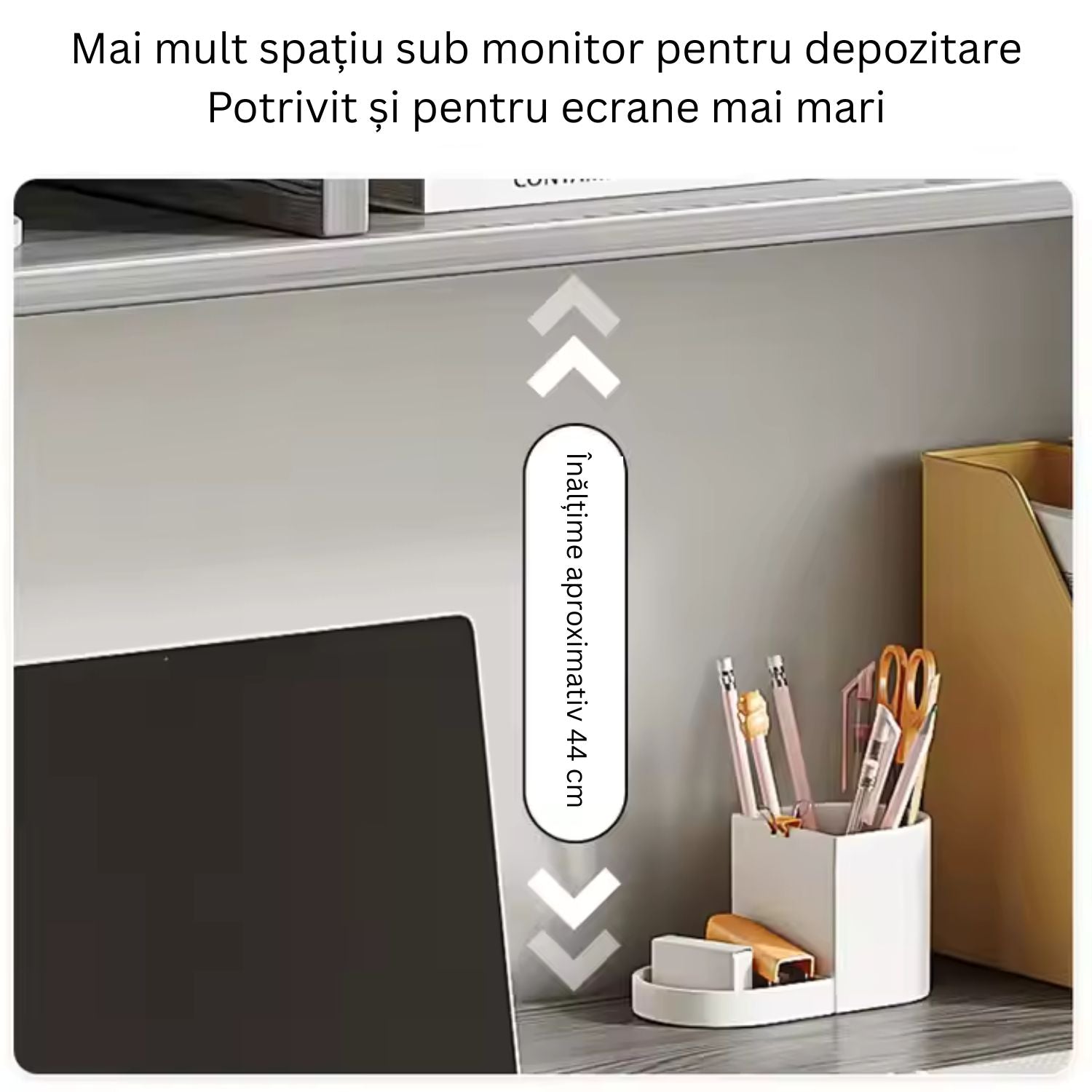 SimpluAcasa™ RESIGILAT - Birou cu rafturi integrate pentru laptop sau calculator — Confort Practic Pentru Casa Ta