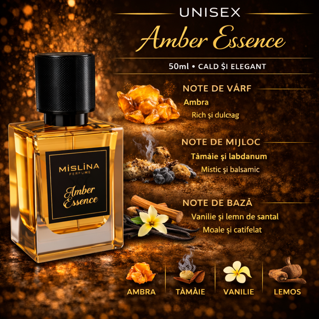 Parfum Mislina Unisex 50ml, inspirat din Amber Esence, M076 Imagine secundară a produsului