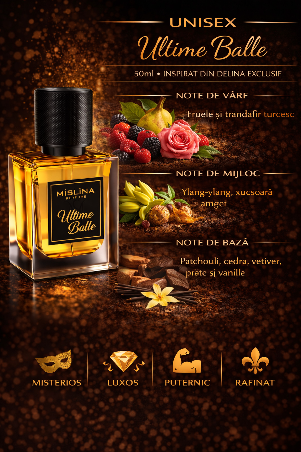 Parfum Mislina Unisex Ultimo Ballo 50ml, inspirat din Sospiro Opera, M101