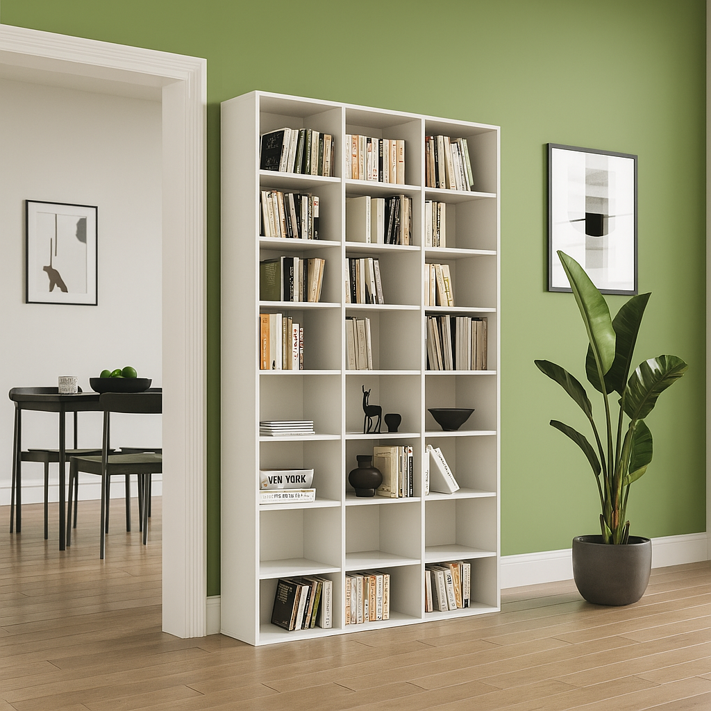 SimpluAcasa™ Biblioteca cu 24 de rafturi — Confort Practic Pentru Casa Ta