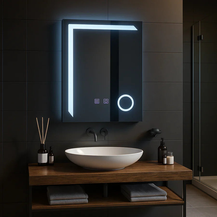 SimpluAcasa™ Oglinda LED Rectangulara — Confort Practic Pentru Casa Ta