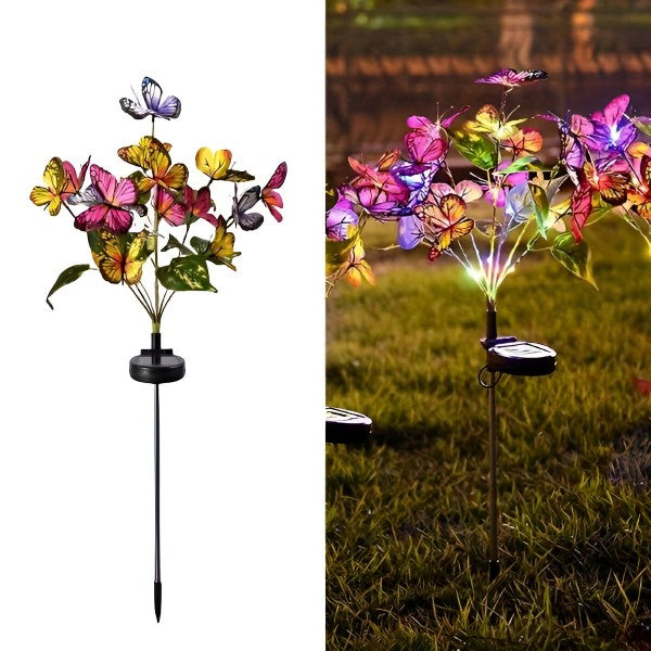SimpluAcasa™ Set 2 Lampi Solare LED Fluturi Decorativi Gradina – 80 — Lucrări Mai Simple și Eficiente Imagine principală a produsului