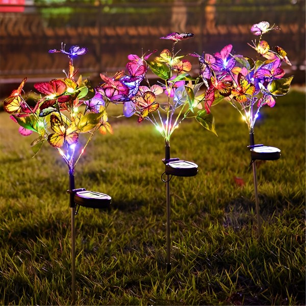 SimpluAcasa™ Set 2 Lampi Solare LED Fluturi Decorativi Gradina – 80 — Lucrări Mai Simple și Eficiente Imagine secundară a produsului