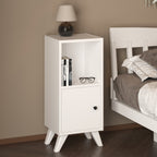SimpluAcasa™ Noptiera Corfu compacta cu sertar si raft noptiera dormitor 40 — Confort Practic Pentru Casa Ta