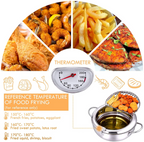 SimpluAcasa™ Friteuza in japonez din oțel inoxidabil cu termometru pe capac — Mai Mult Confort în Bucătărie