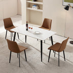 SimpluAcasa™ RESIGILAT - Masă de dining moderna din piatra sinterizata — Confort Practic Pentru Casa Ta