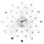 SimpluAcasa™ Ceas de perete 55 cm argintiu – design elegant cu — Confort Practic Pentru Casa Ta