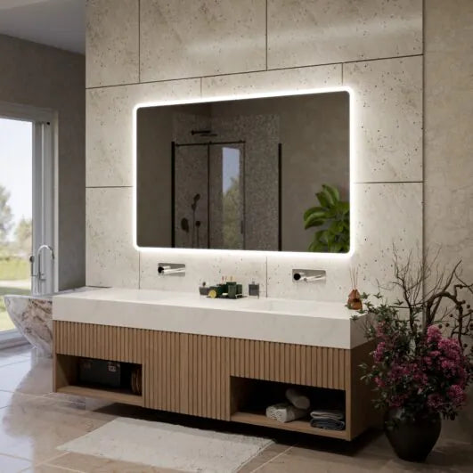 SimpluAcasa™ Oglinda Led Premium 80x60 — Confort Practic Pentru Casa Ta