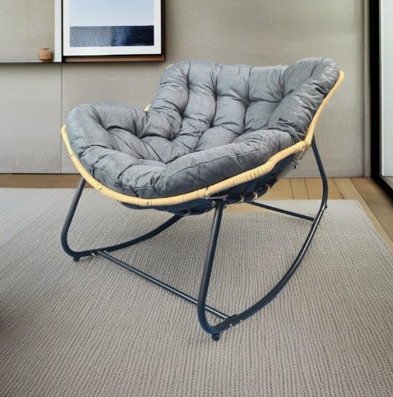 SimpluAcasa™ Fotoliu Balansoar Rocking Chair — Confort Practic Pentru Casa Ta