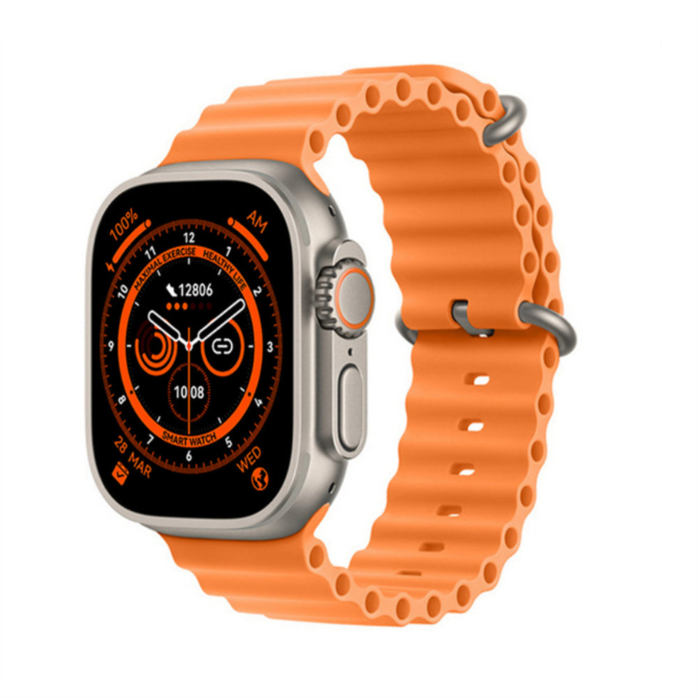 Ceas inteligent SmartWatch Z68 Ultra, compatibil cu orice telefon, apel Bluetooth, incarcator wireless, metal Imagine principală a produsului