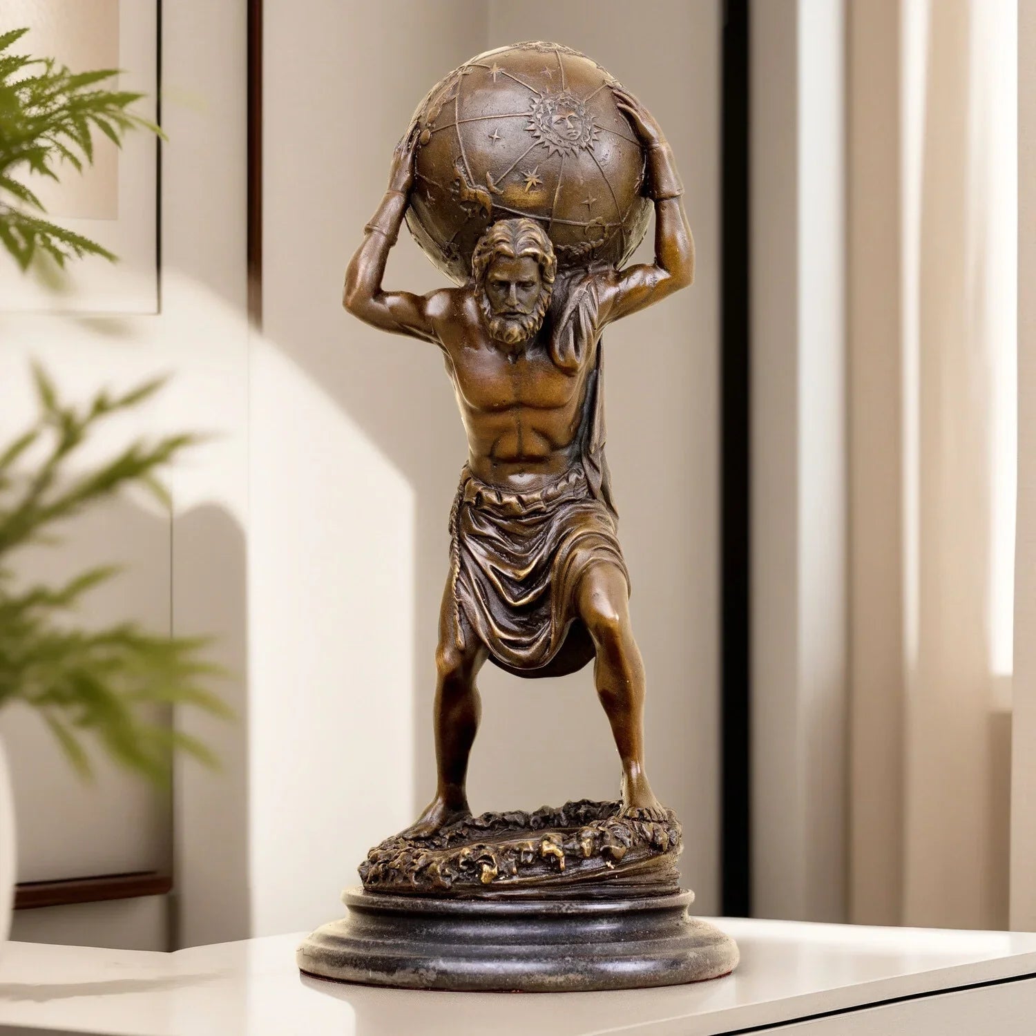 SimpluAcasa™ decorativa Atlas – rasina – design clasic impunator 11 x — Confort Practic Pentru Casa Ta Imagine secundară a produsului