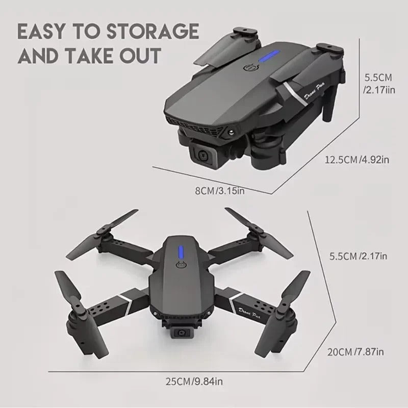 SimpluAcasa™ RESIGILAT - Drona inteligenta E88 Pro cu camere 4K — Utilitate Smart Zi de Zi