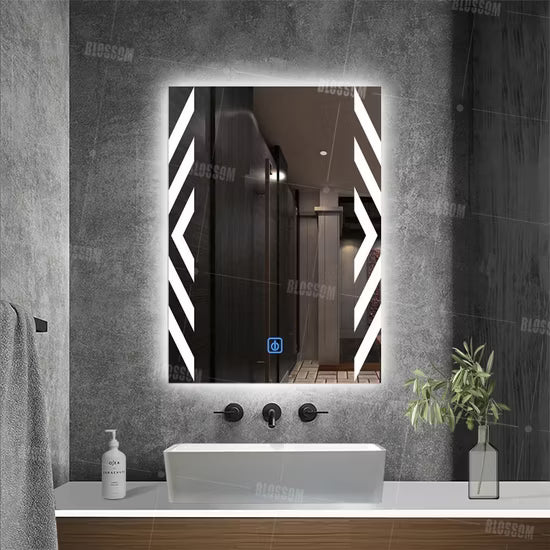 SimpluAcasa™ Oglinda LED Baie 60x80 cm cu Touch — Confort Practic Pentru Casa Ta