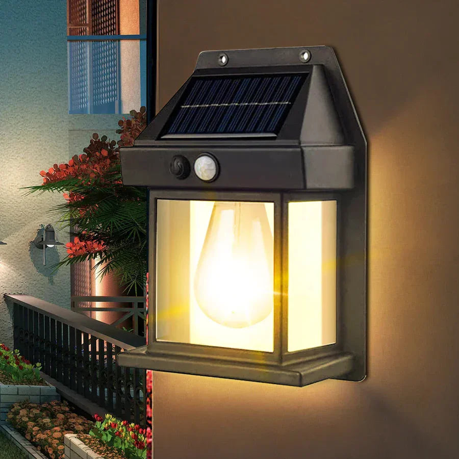 Lampa solara bec de perete LED cu senzor de miscare Imagine principală a produsului