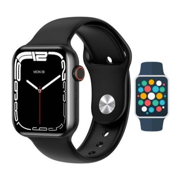 Ceas Smart I7 Promax, apeluri/sms/social media, monitorizare, somn, ritm cardiac, muzica, rezistent la apa,etc Imagine principală a produsului