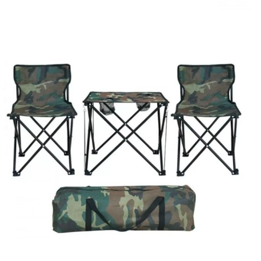 Set masa si scaune pliabile pentru camping, picnic sau plaja Imagine principală a produsului