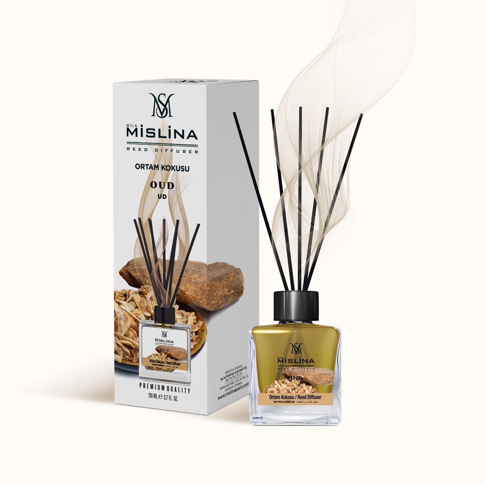 Odorizant de camera, Mislina, Oud, 110 ml, M334 Imagine principală a produsului