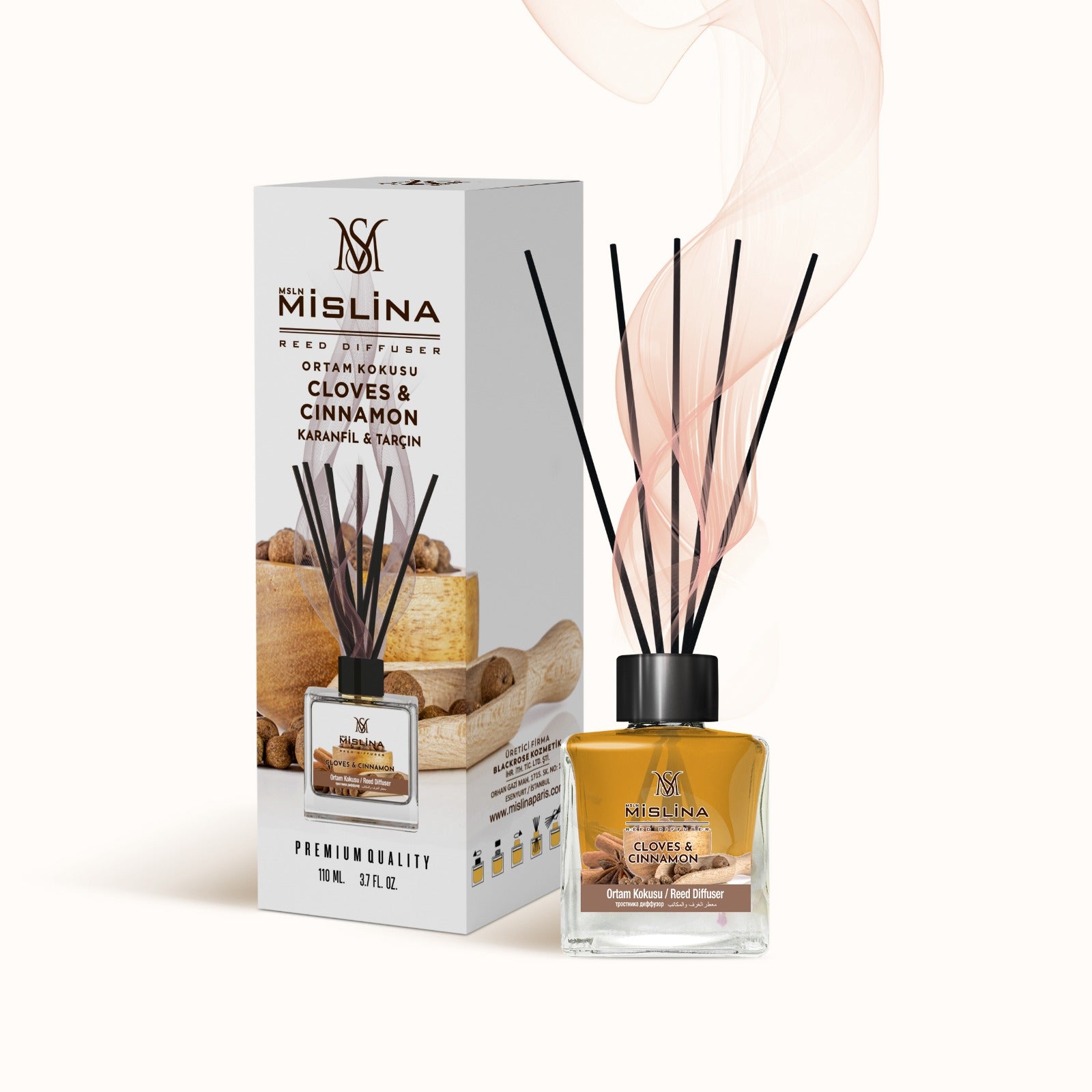 Odorizant de camera, Mislina, Cloves & Cinnamon, 110 ml, M339 Imagine principală a produsului