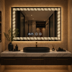 SimpluAcasa™ Oglinda LED Premium pentru Baie 80x60 cm Iluminare 3 Culori — Confort Practic Pentru Casa Ta