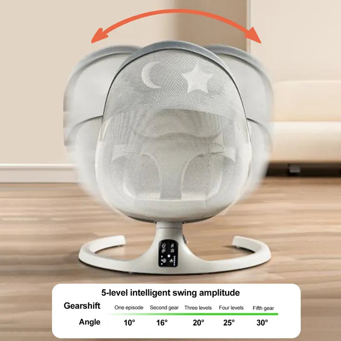 SimpluAcasa™ Leagan electric pentru bebelusi bluetooth si plasa anti-insecte — Util Pentru Familie și Copii