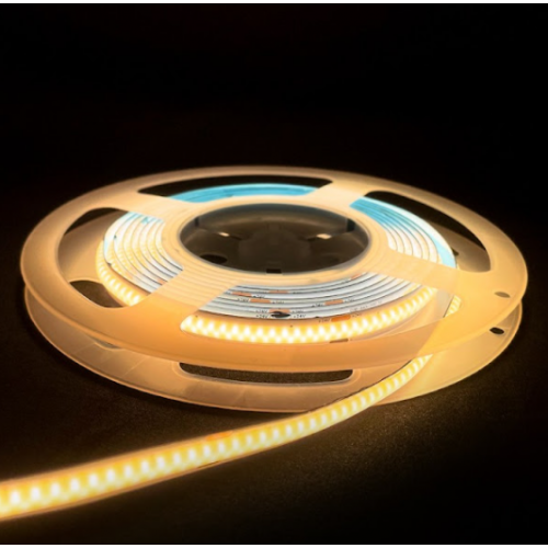 Banda led COB Strip 5M, 1400lm/M, 12-14 w/M, lumina calda sau lumina rece Imagine principală a produsului
