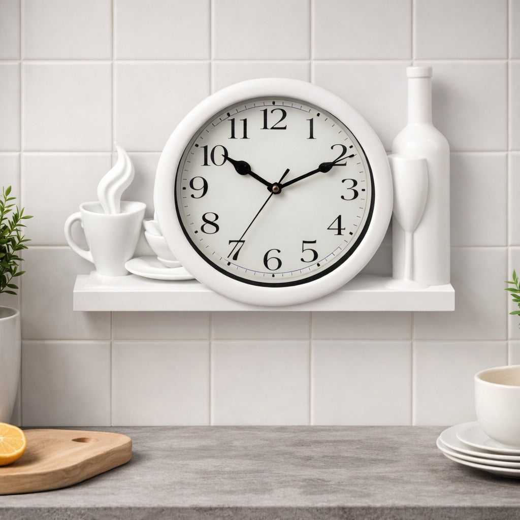 SimpluAcasa™ Ceas de perete clasic – design simplu si elegant – — Confort Practic Pentru Casa Ta