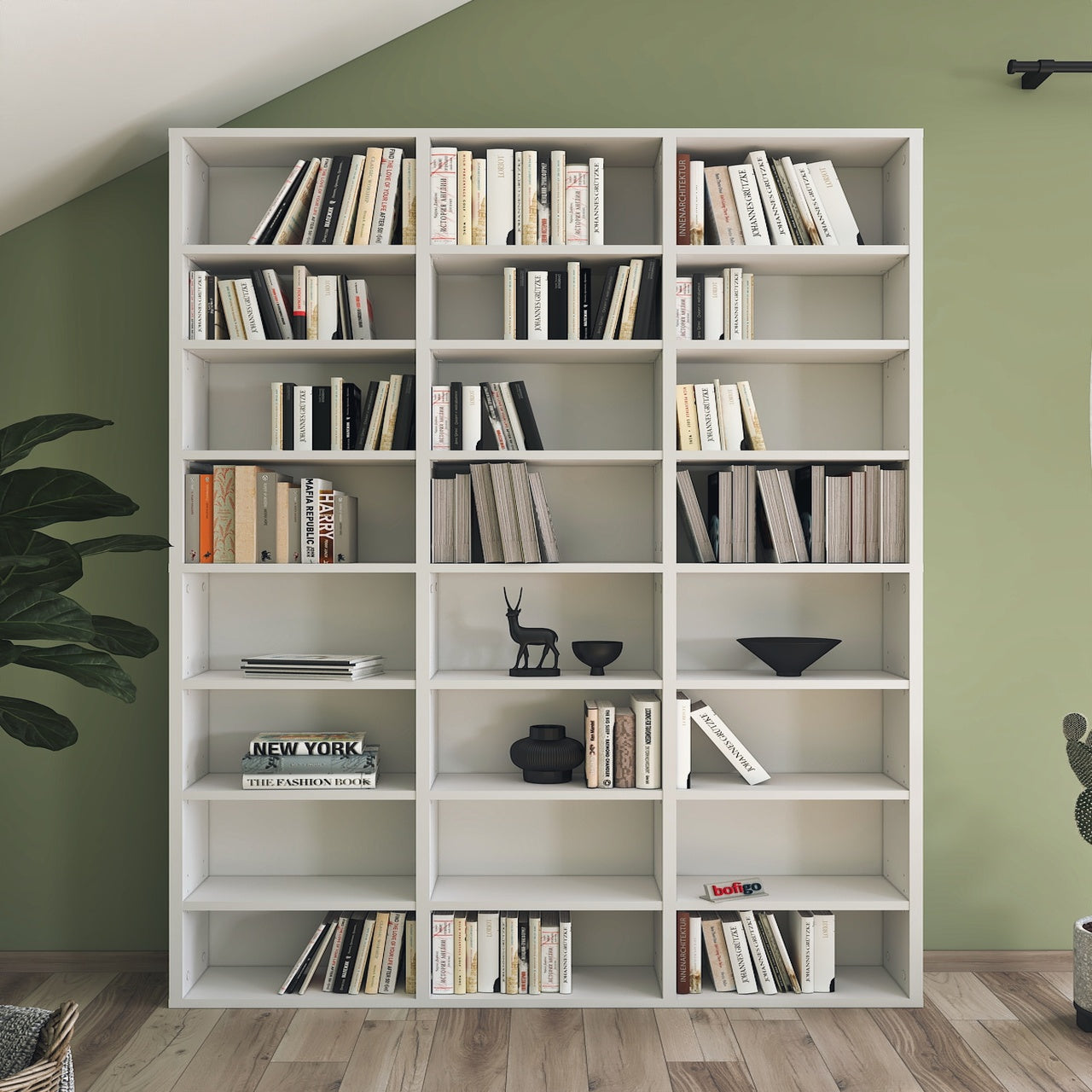 SimpluAcasa™ Biblioteca cu 24 de rafturi — Confort Practic Pentru Casa Ta Imagine secundară a produsului