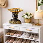 SimpluAcasa™ Suport decorativ tip tava cu feminina – rasina – 9.5 — Confort Practic Pentru Casa Ta