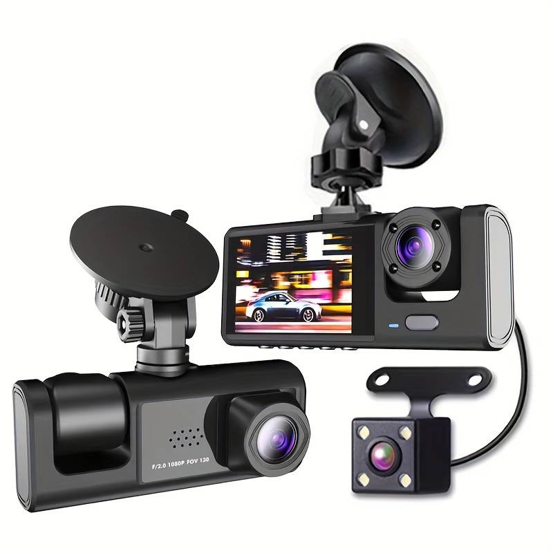 SimpluAcasa™ RESIGILAT - Camera auto tripla FullHD — Control și Siguranță Zi de Zi